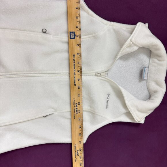 Columbia Women's Benton Springs Fleece Vest XS Petite Sea Salt - Like New! - Picture 10 of 13